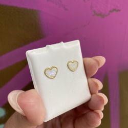14k HEART EARRINGS 