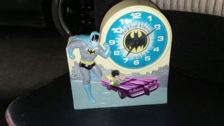 Vintage 1974 talking Batman alarm clock