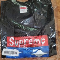 Men's Large Supreme Sailboat Tee Shirt Black SS20 