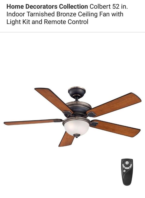 Colbert 52 In Indoor Tarnished Bronze Ceiling Fan With Light Kit Open In The Appcontinue To Mobile Website