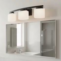 24 in. 3 Light Vanity Light with Curved Arms