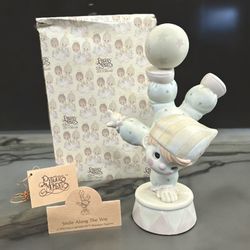 Enesco 1986 Precious Moments Smile Along The Way Clown Boy 101842