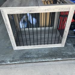 Large Dog Kennel Wood With Iron 