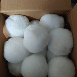 Large Pom Pom Snow Balls Game Or Crafting Supply
