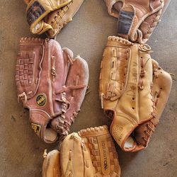 Baseball Glove Lot Please Read