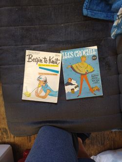 $1 Vintage Yarn Craft Books