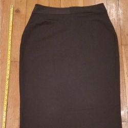 Pencil skirt Knee length Midi Stretch Stretchy made in Italy size L