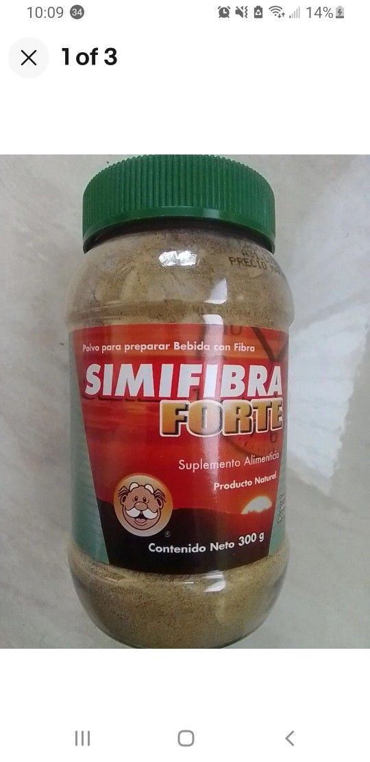 SIMI FIBRA FORTE NATURAL FIBER CONT. NET: 300g SIMIFIBRA Prod Detox