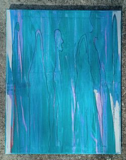 Original Abstract Artwork Acrylic on Canvas 20" x 16" *50.00 Firm* Home Decor Art