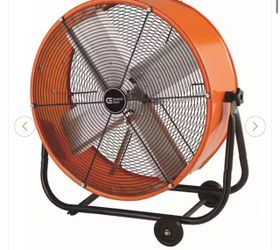 24 in. Heavy Duty 2-Speed Direct Drive Tilt Drum Fan