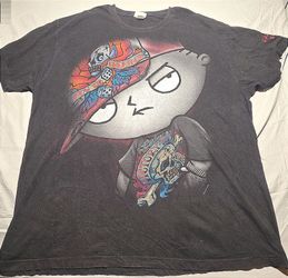 Vintage Changes Stewie Griffin Skater Y2K T-Shirt 3XL Black