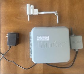 Hunter PC-400i Sprinkler 10-Zone (2x PCM-300) + Rain-Clik Sensor WORKING SET