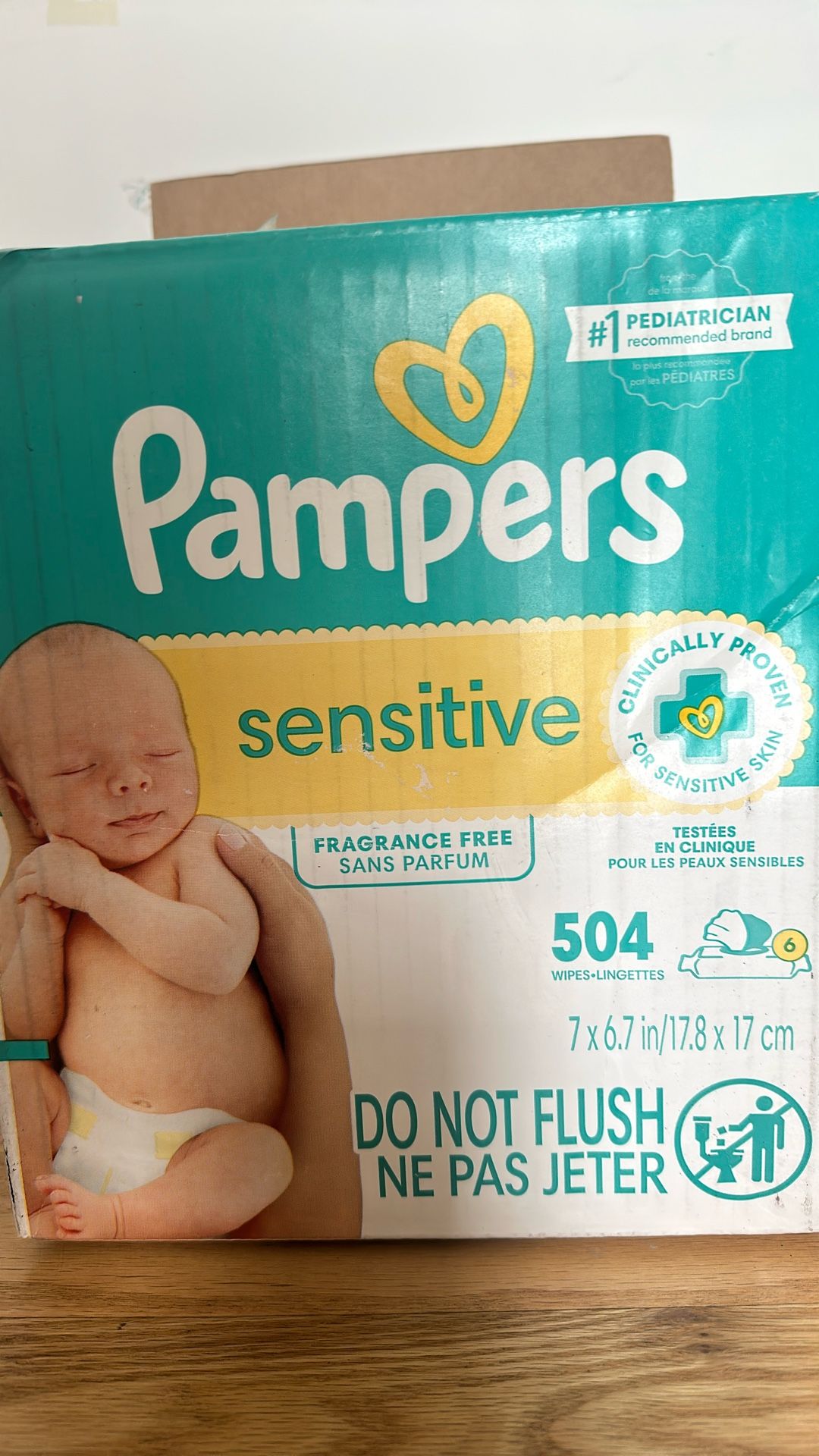 Pampers Wipes - 504 Count - New