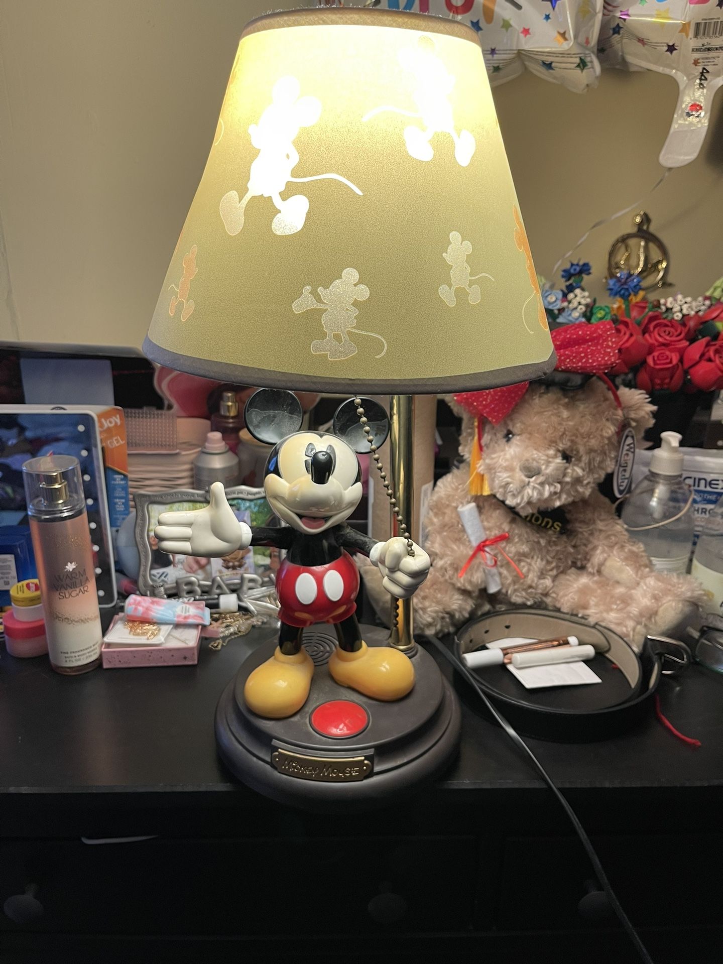 Vintage Talking Mickey Mouse Lamp
