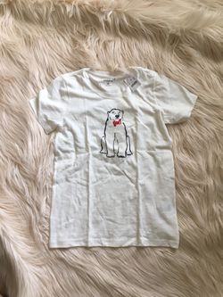Jcrew Christmas doggie T-shirt new with tag XS/S