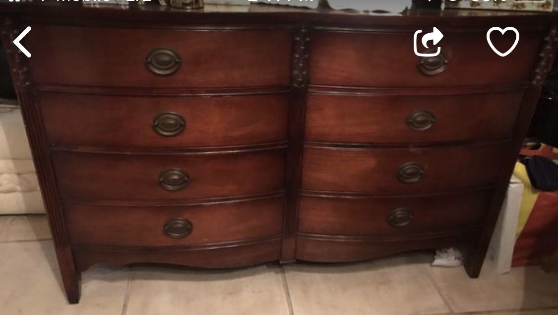Antique Six Drawer Dresser