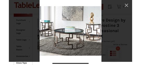 3 pieces occasional tables
