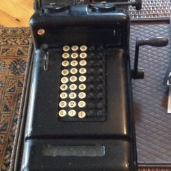 Antique Calculator & Typewriter & Space Heater