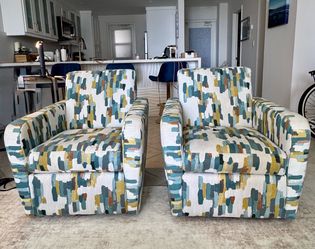 Modern swivel accent chairs