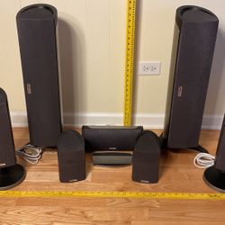 Polk Audio 7 Speakers (two RM302 CC, Two RM201, One RM202, Two RM101)