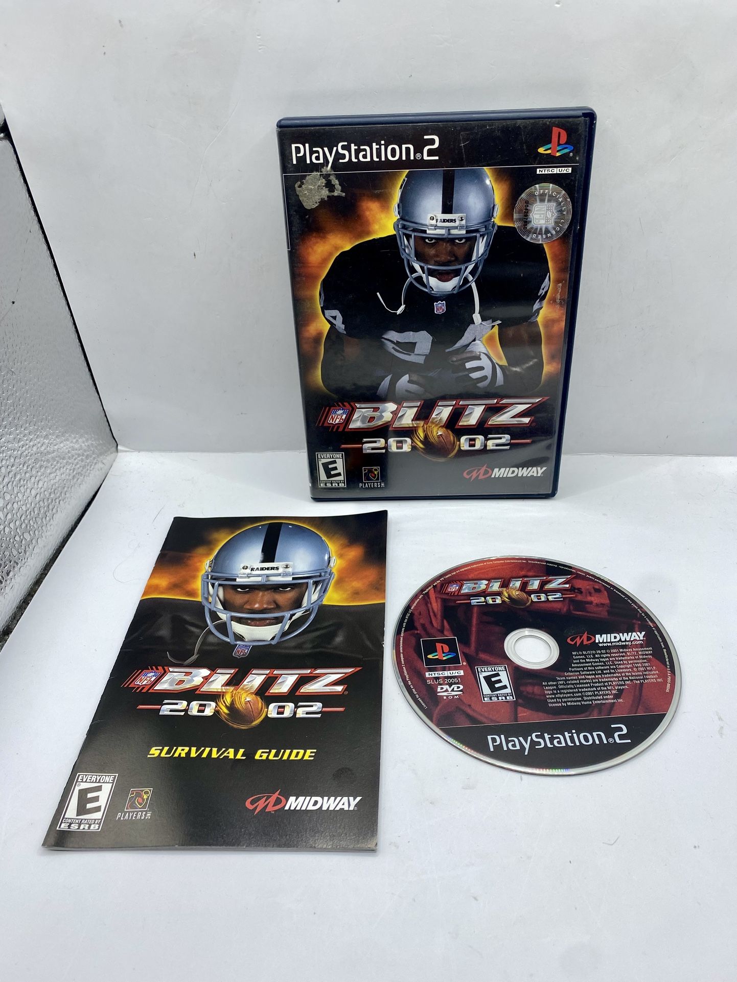 NFL Blitz 2002 (Sony PlayStation 2, PS2) CIB W/Manual Tested Raiders C. Woodson