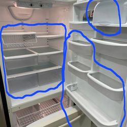 Amana refrigerator fridge (SHELVES ONLY) NO FRIDGE