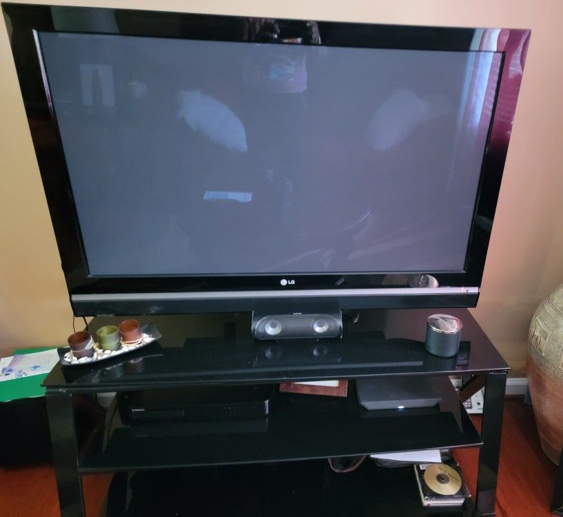 55 Inch LG TV With Stand