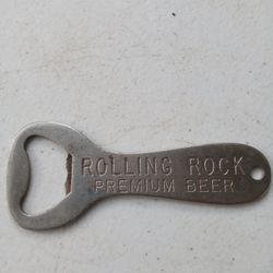 COLLECTABLE VINTAGE ROLLING ROCK BEER BOTTLE OPENER 