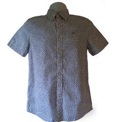 Vineyard Vines whale shirt boy's short-sleeve button down shirt size L 