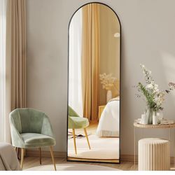black arched mirrors 