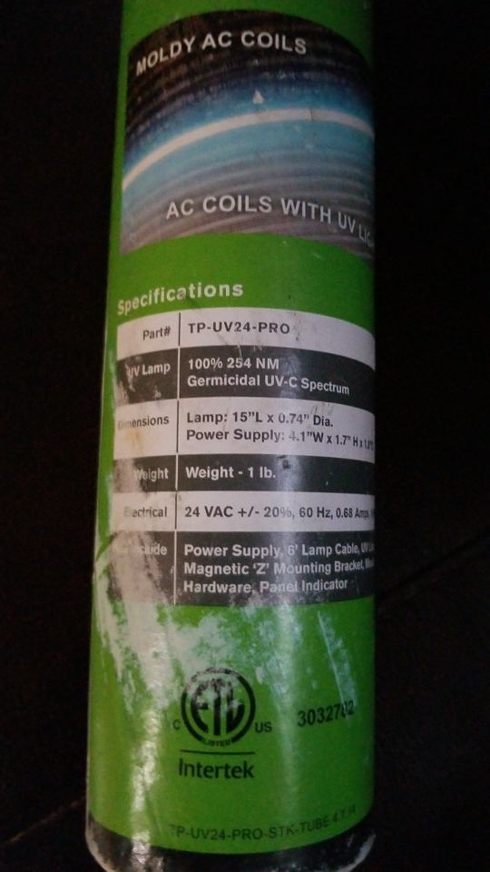 UV light for air handler