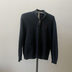 Polo Ralph Lauren Navy 1/4 Zip Sweater - Men’s Size M