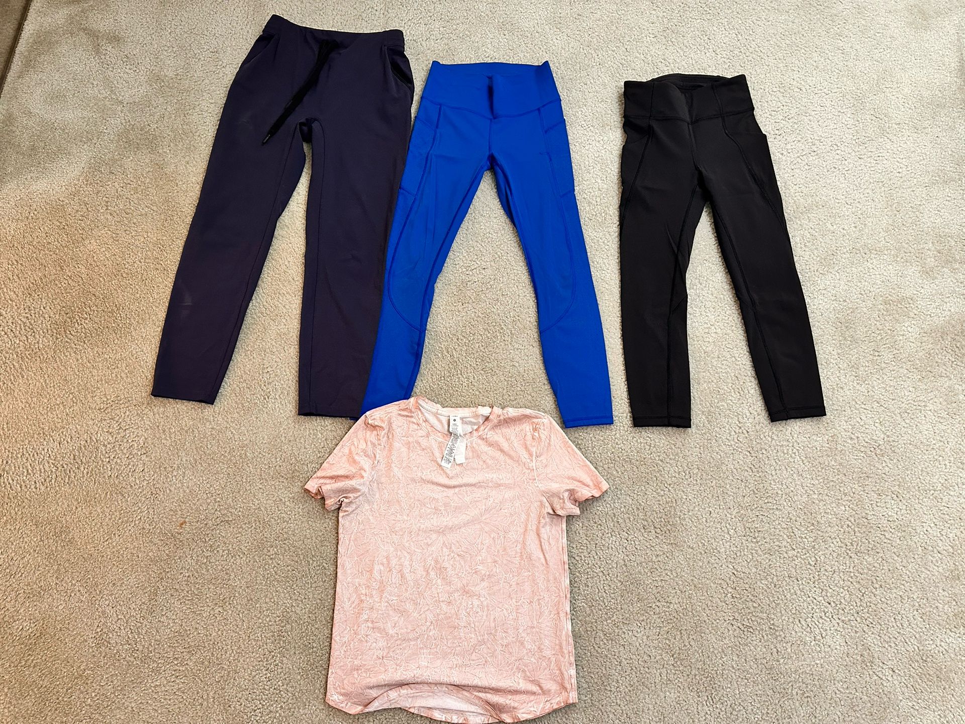 Lululemon Size 4 Leggings Joggers Pants And Shirt