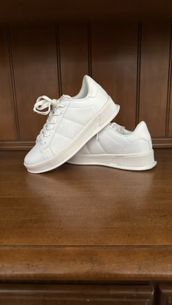 White Tennis Sneaker Shoes, School, Uniform, All White Shoes