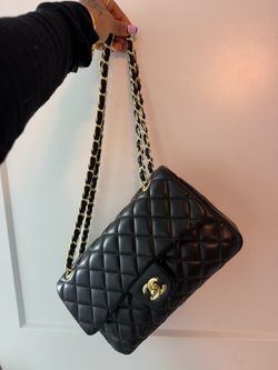 Chanel Classic Flap Bag Black Lambskin GHW