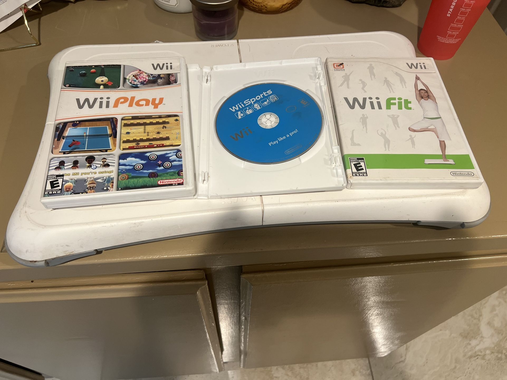 Wii Board, + 3 Wii Games