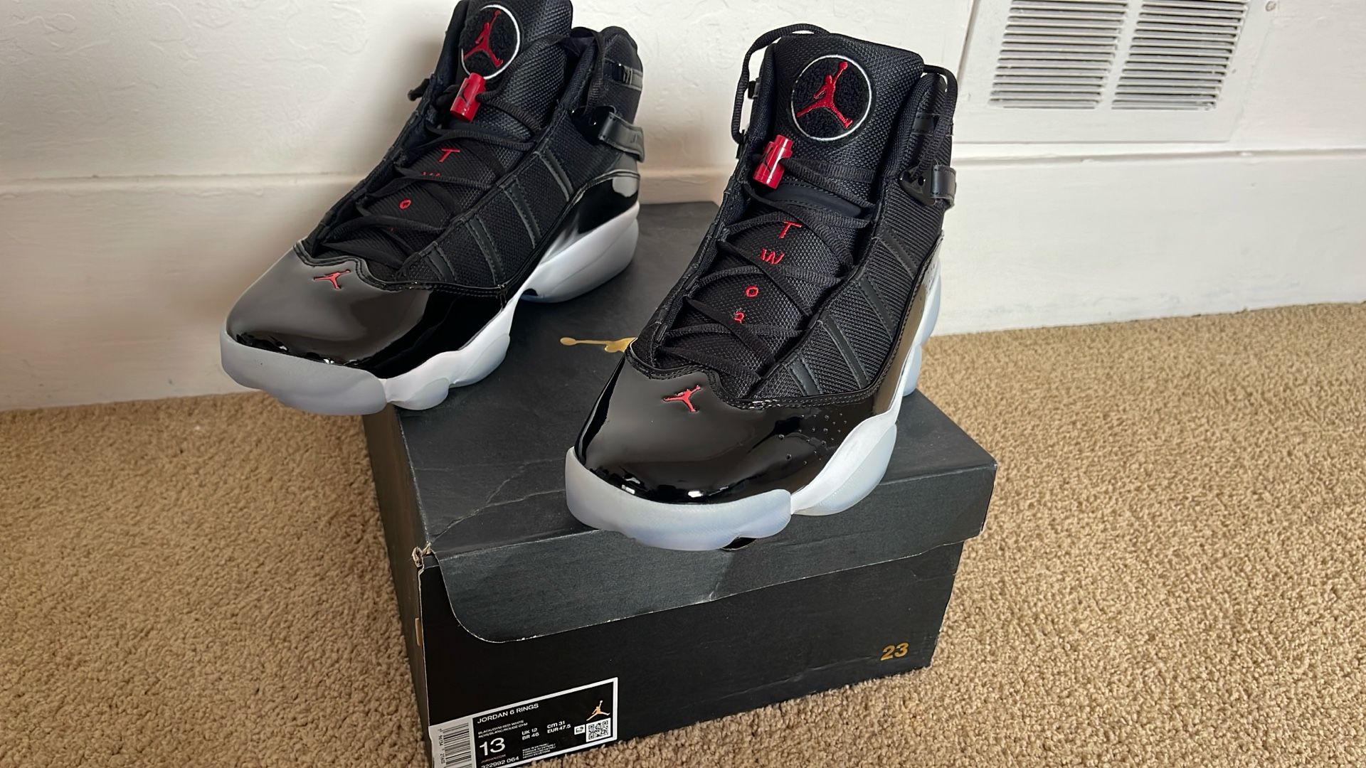 🔥 Jordan 6 Rings “Bred” Talla 13