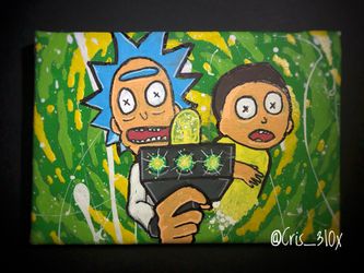 Ricky and Morty art painting Frame