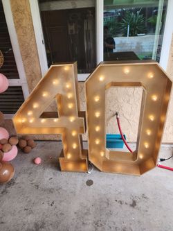 BIRTHDAY/ANNIVERSARY LIGHTED NUMBERS