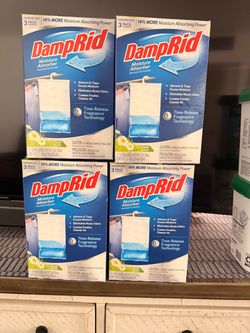 DampRid Moisture Absorber Hanging Bags 3-Pack x4