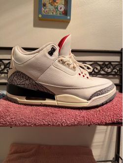 Jordan 3 White Cement and Black CatPackage.