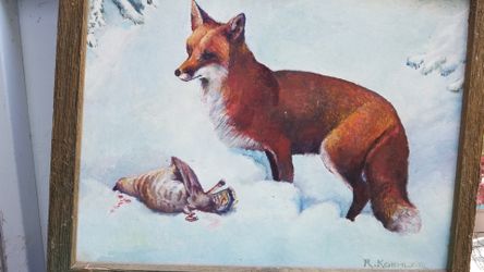 Framed painting