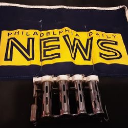 Vintage 1960's Philadelphia Daily News Satchel And Coin Dispenser