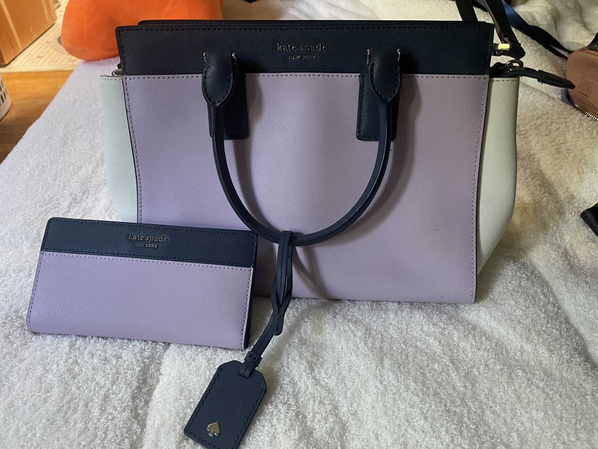 Kate Spade, Purple and Blue Medium Purse