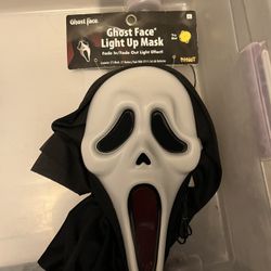 LED Mouth Light up Ghostface Mask