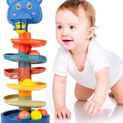 Beestech Ball Tower for Toddlers, Ball Drop and Roll Tower, Educational Development Toys for 2, 3, 4 Years Old Boys, Girls, Toddler Activities 