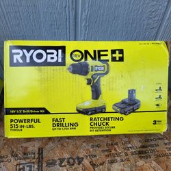 Ryobi ONE+ 18V Cordless 1/2 in. Drill/Driver Kit with (2) 1.5 Ah Batteries and Charger
