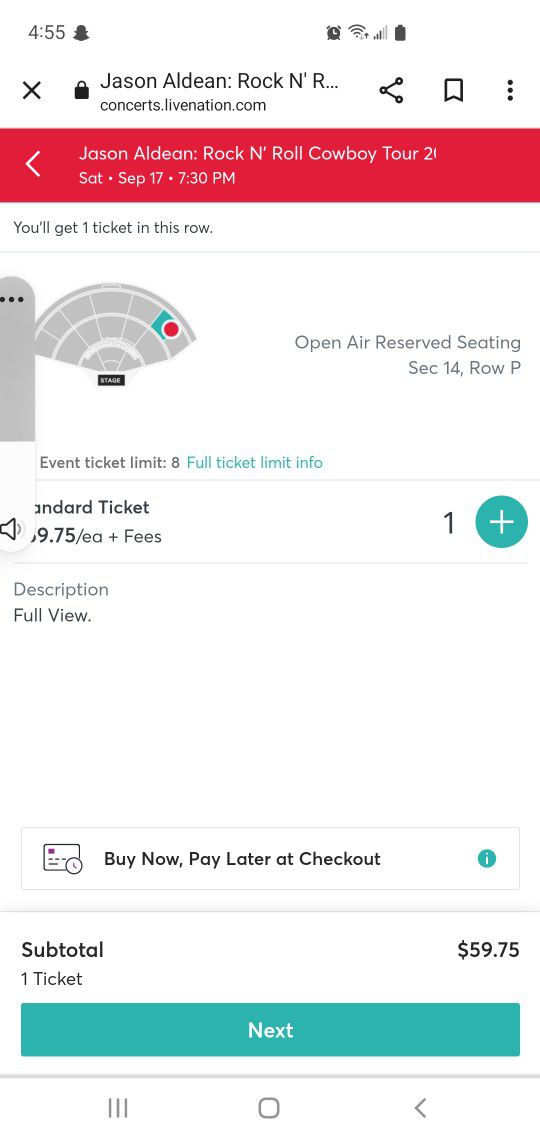 Jason Aldean Concert Tickets!!!