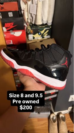 Jordan 11 bred size 8 and 9.5