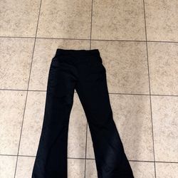 Flared Black Leggings